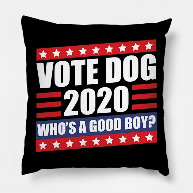 Vote Dog 2020 Election Pillow by thingsandthings