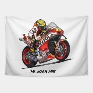 Drawing/Sketching MotoGP Team No 36 Joan Mir Tapestry