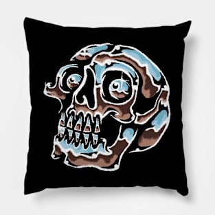 CHROMED SKULL Pillow