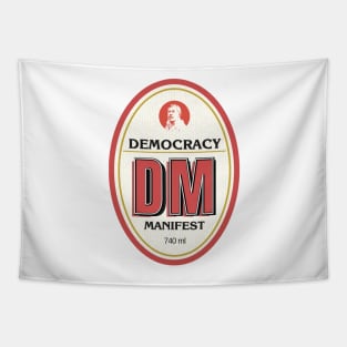 Democracy Manifest RESCHS DA Beer Label Tapestry