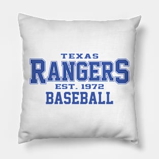 Rangers Texas Baseball Pillow
