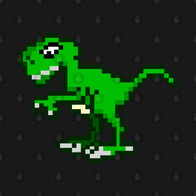 Trex Dinosaur pixelart by nurkaymazdesing