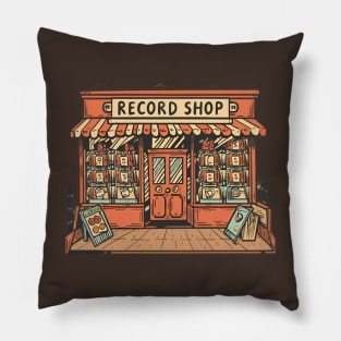 Record shop Pillow