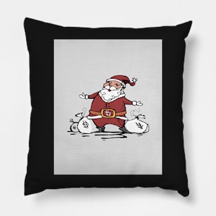 Santa Cash illustration Pillow