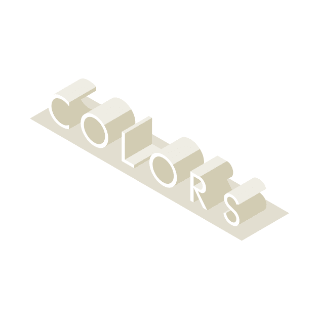 3D Typography - Colors by HoussinGui