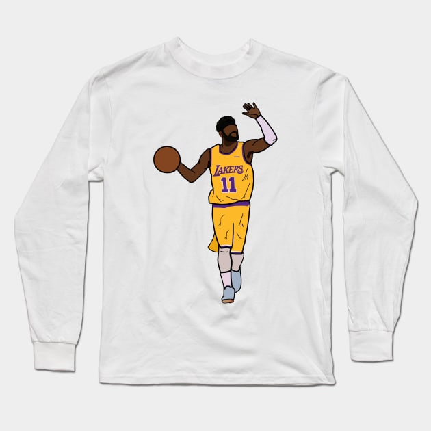 xavierjfong Kyrie Irving - Los Angeles Lakers Long Sleeve T-Shirt