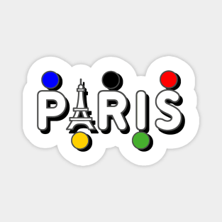 Paris color Olympic Magnet