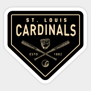 St. Louis Cardinals Retro Type Design by © Buck Tee Originals - St Louis  Cardinals - Sticker