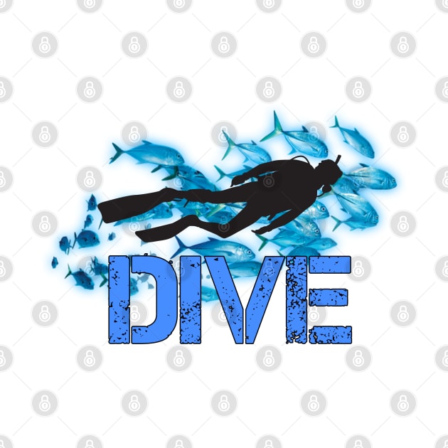 Scuba diving t-shirt designs by Coreoceanart