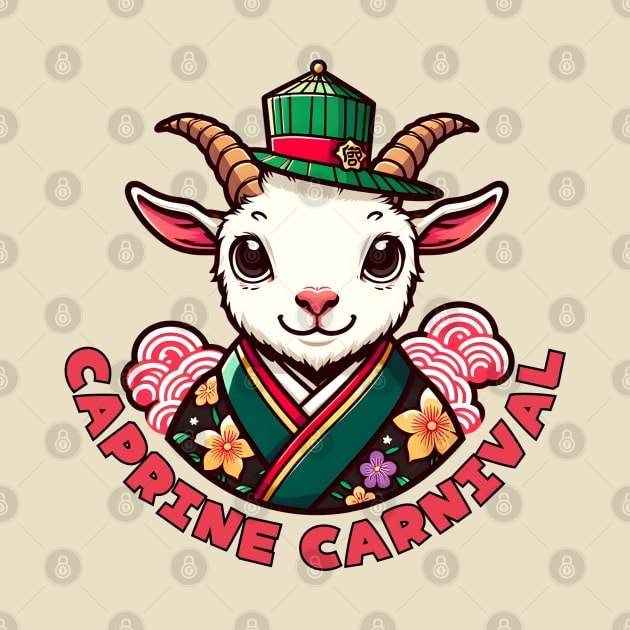 Mardi Gras goat by Japanese Fever