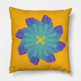 Flower petals Mandala Pillow