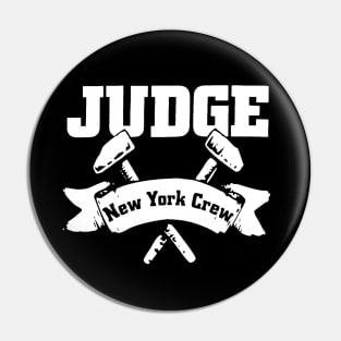 Judge New York Crew White Pin