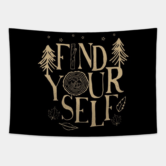 Find Yourself Tapestry by thingsandthings