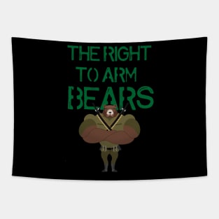 Armed Bears Tapestry