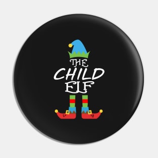 The Child Elf Matching Family Group Christmas Party SANTA Pin