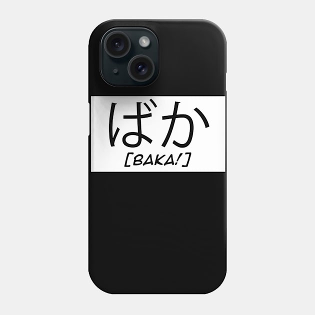 Baka Japanese Kanji Phone Case by Alex21