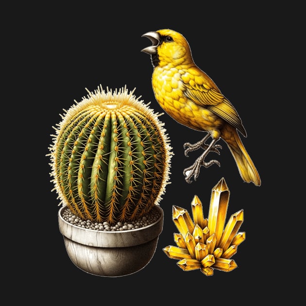 Desert Song: Cactus, Crystal, and Canary by encyclo