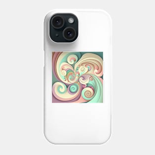 A Colorful Psychedelic Fractal Pattern Phone Case