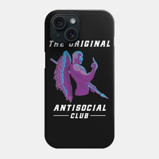 The Original Antisocial Club Lucifer Antisocial Angel Phone Case