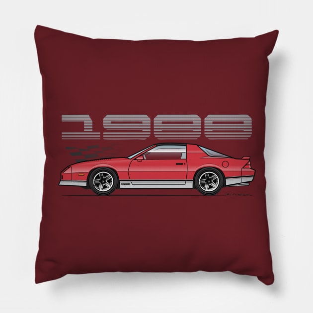 Red 1988 Pillow by JRCustoms44