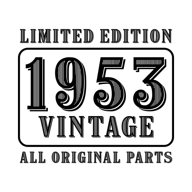 All original parts vintage 1953 limited edition birthday by colorsplash