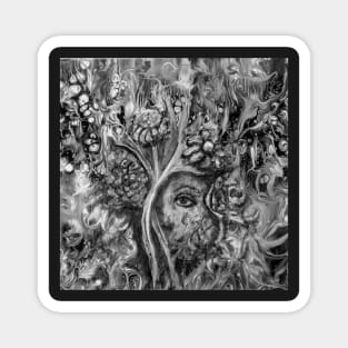 Natural Beauty in Shades of Grey Magnet