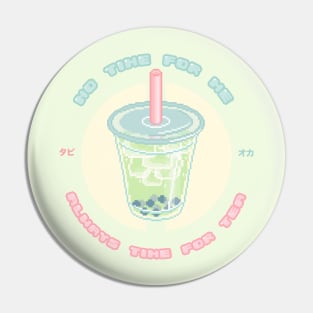 Matcha Milk Tea Pin