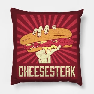 Rising CheeseSteak Sandwich Pillow