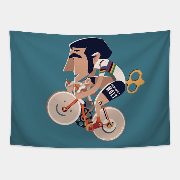 Rainbow jersey toy Tapestry by son dorock