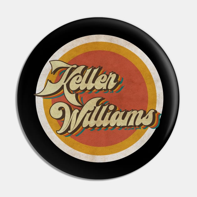 circle vintage Keller Williams Pin by KewanAlasStore