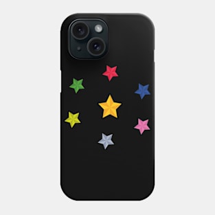 Set of colored stars Phone Case