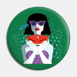 Pop Art Girl Pin