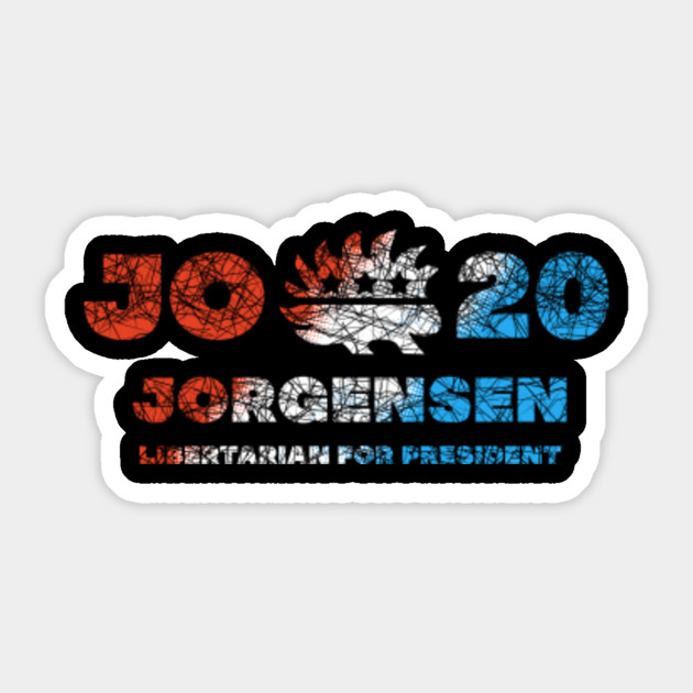 Jo Jorgensen Libertarian For President Porcupine Jo 20 Red White And Blue Jo Jorgensen Sticker Teepublic