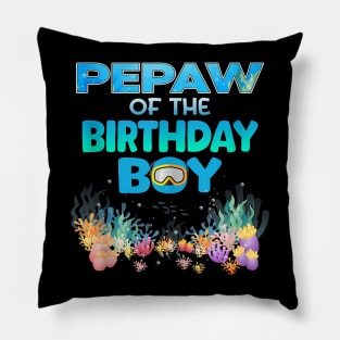 Pepaw Of The Birthday Boy Family Matching Pillow