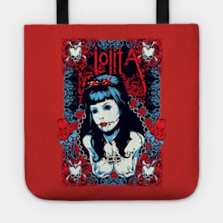 Lolita horror tattoo girl Tote