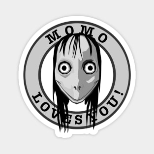 Momo Loves You... Magnet