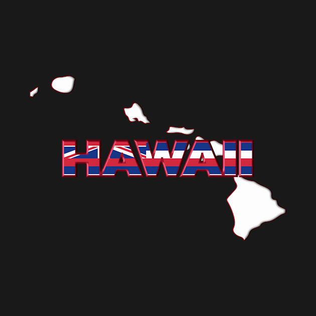 Hawaii Colored State Letters by m2inspiration