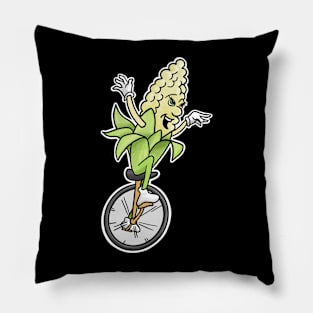 Unicorn - Corn on a Unicycle Pillow