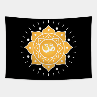 Yellow Mandala Tapestry