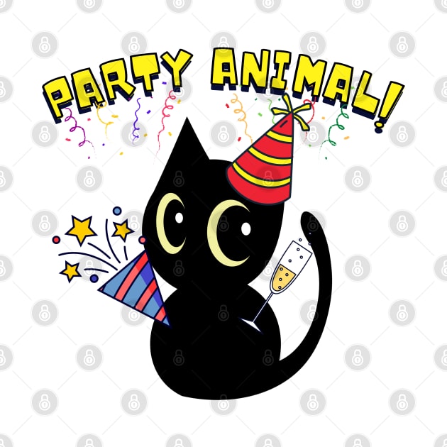 Party Animal Black Cat by Pet Station