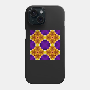 Royal Purple Violet Primrose With Gold Pattern 8 Phone Case