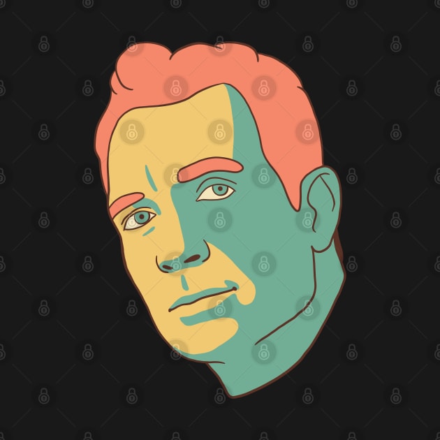 Jack Kerouac Portrait In Vintage Colors by isstgeschichte