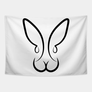 Plain and simple rabbit Tapestry