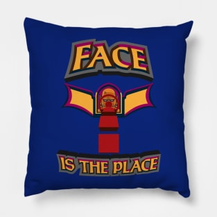 Face is the Place Pillow