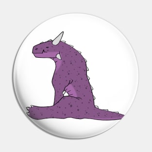 Sleeping Purple Dragon Pin