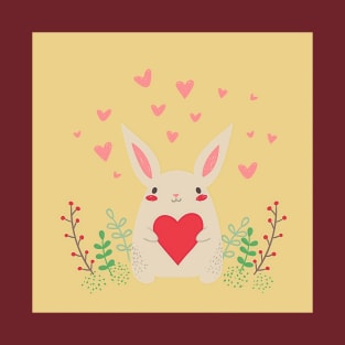 Loverly Cute Rabbit T-Shirt