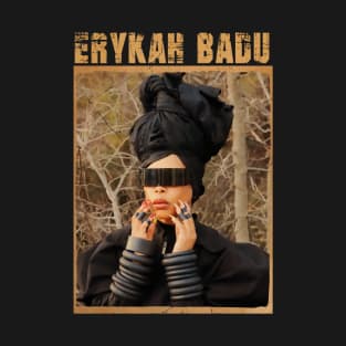 Erykah Badu Flat Glasses T-Shirt