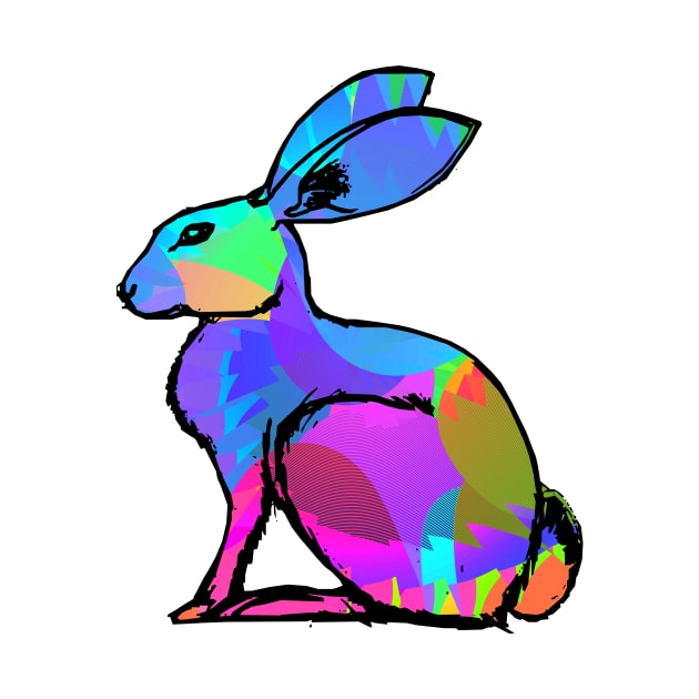 Colorful Hare by Shrenk