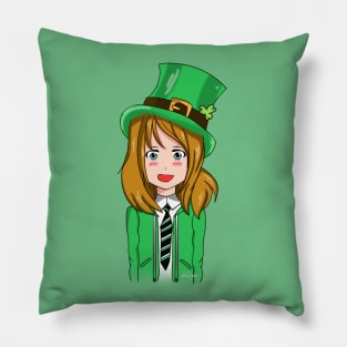 St. Patrick's anime Pillow