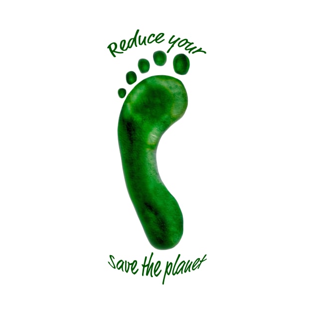 Reduce Your Footprint Save The Planet by adrianbrockwell